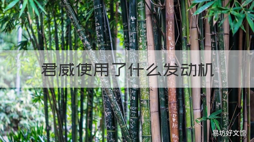 君威使用了什么发动机 君威使用了什么发动机呢