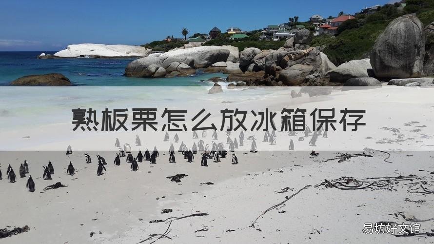 熟板栗怎么放冰箱保存 熟板栗放冰箱冷冻怎么保存