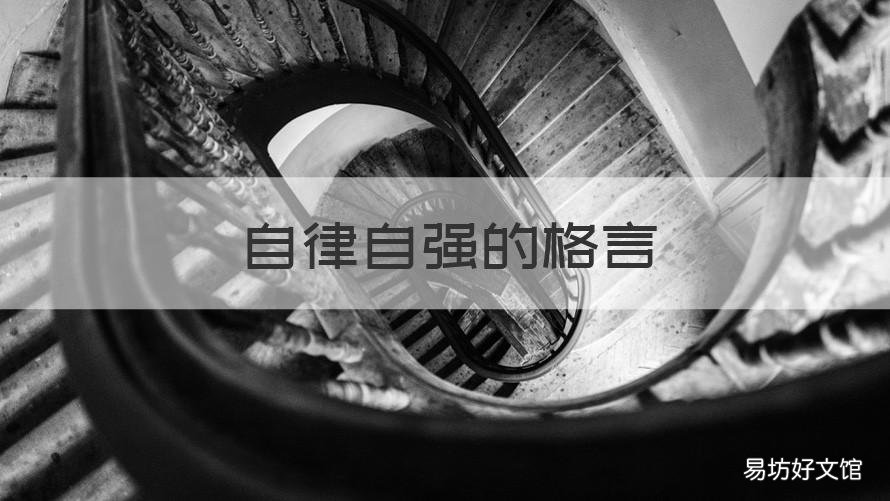 自律自强的格言 自律自强的格言短句