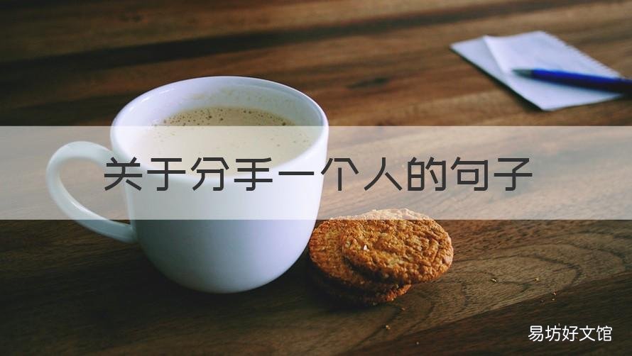 关于分手一个人的句子 跟一个人分手的说说