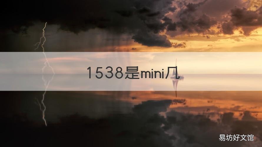 1538是mini几 苹果1432是mini几