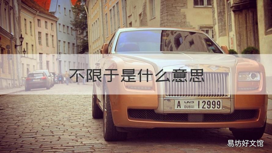 不限于是什么意思 该费用包括但不限于是什么意思