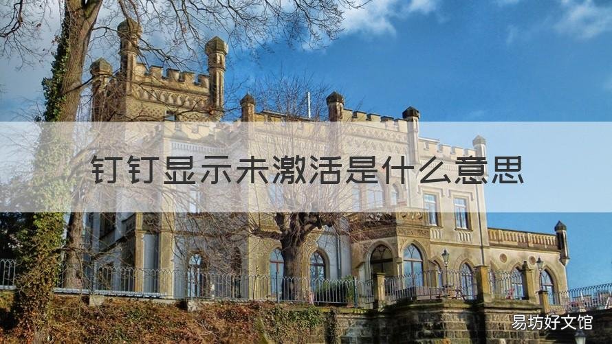钉钉显示未激活是什么意思 钉钉显示未激活是什么意思,怎么解决