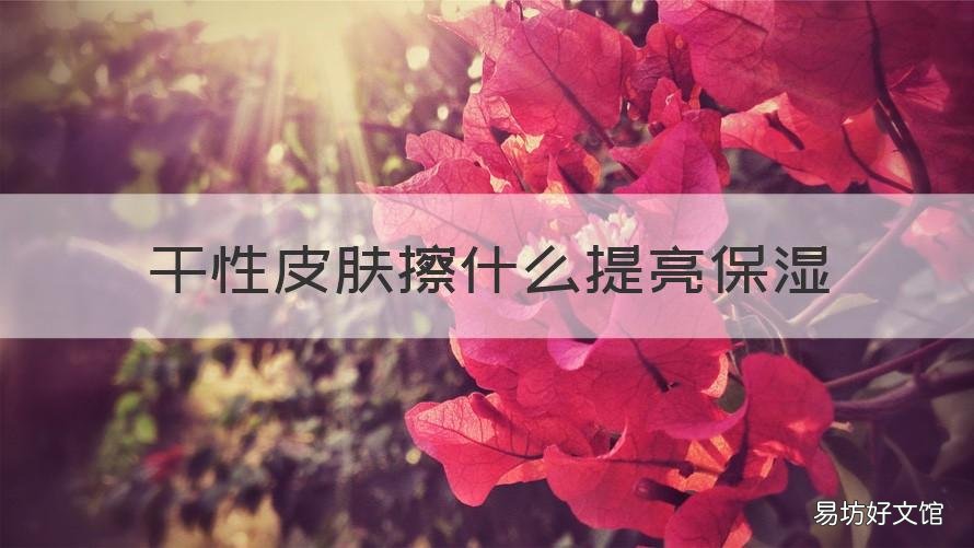 干性皮肤擦什么提亮保湿 干性皮肤怎么保湿最有效