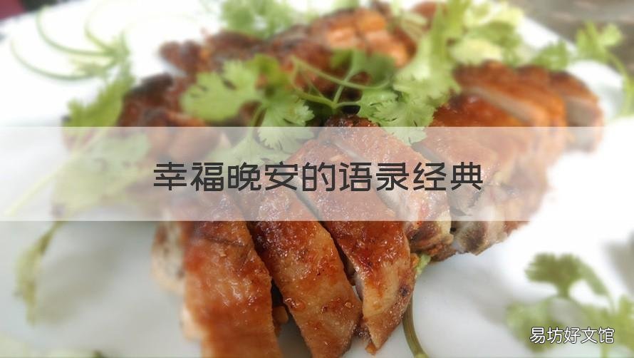 幸福晚安的语录经典 幸福晚安的句子