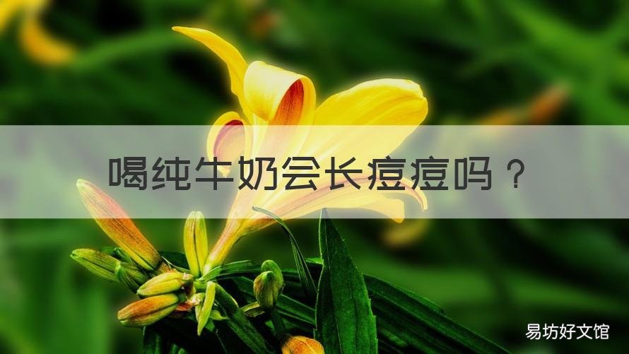 喝纯牛奶会长痘痘吗 喝纯牛奶会长痘痘吗?