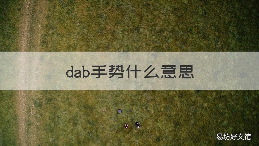 dab手势什么意思 dab手势是什么意思