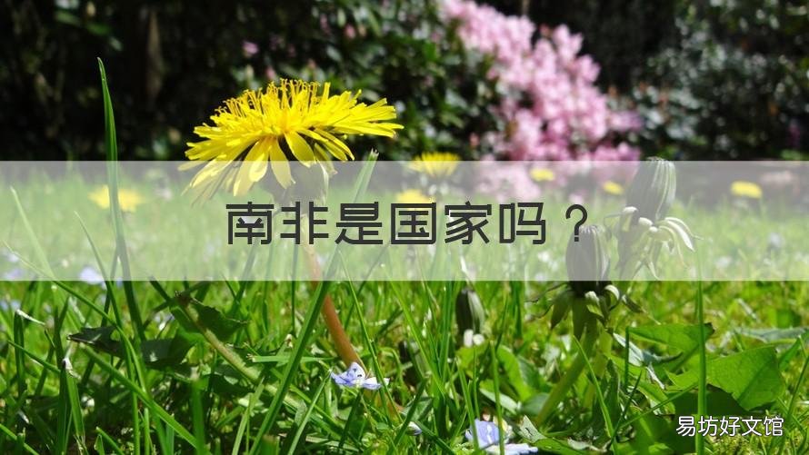 南非是国家吗 南非是一个国家吗?