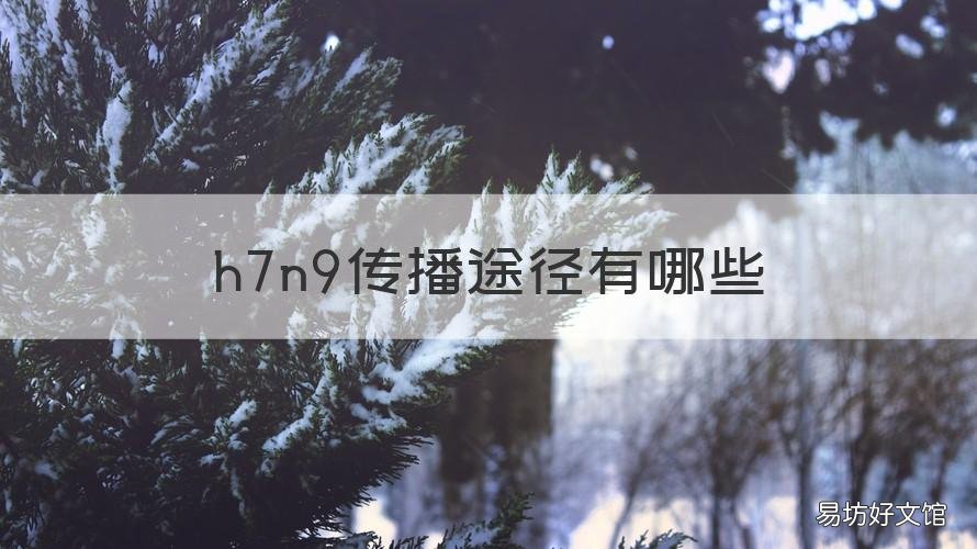 h7n9传播途径有哪些 h7n9传播途径有哪些种类