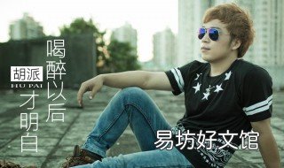 喝醉以后才明白原唱 喝醉以后才明白原唱文静