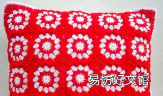 毛线四方抱枕钩法 毛线钩抱枕图片大全