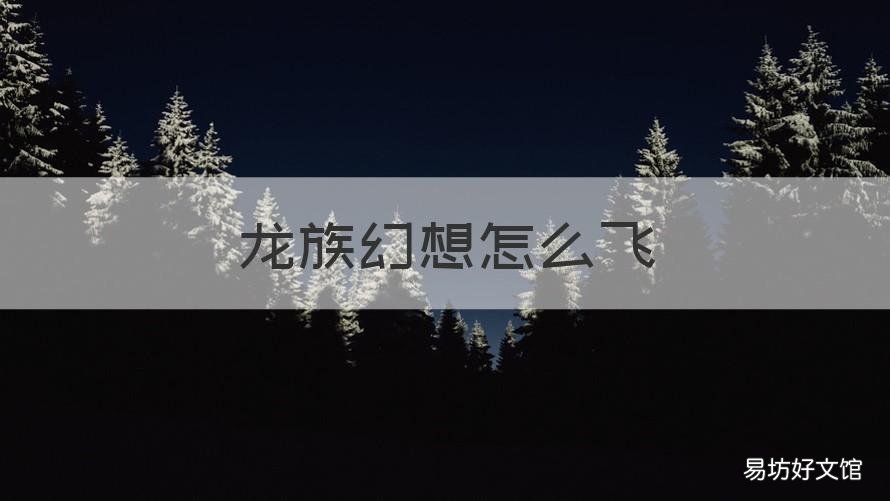 龙族幻想怎么飞 龙族幻想的玩法