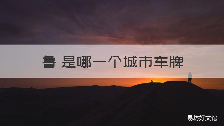 鲁∪是哪一个城市车牌 车牌号鲁是哪个城市