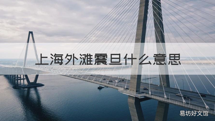 上海外滩震旦什么意思 上海浦东震旦是什么意思