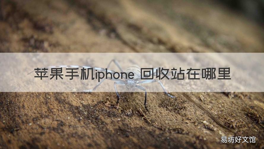 苹果手机iphone 回收站在哪里 苹果手机回收站在哪里找啊