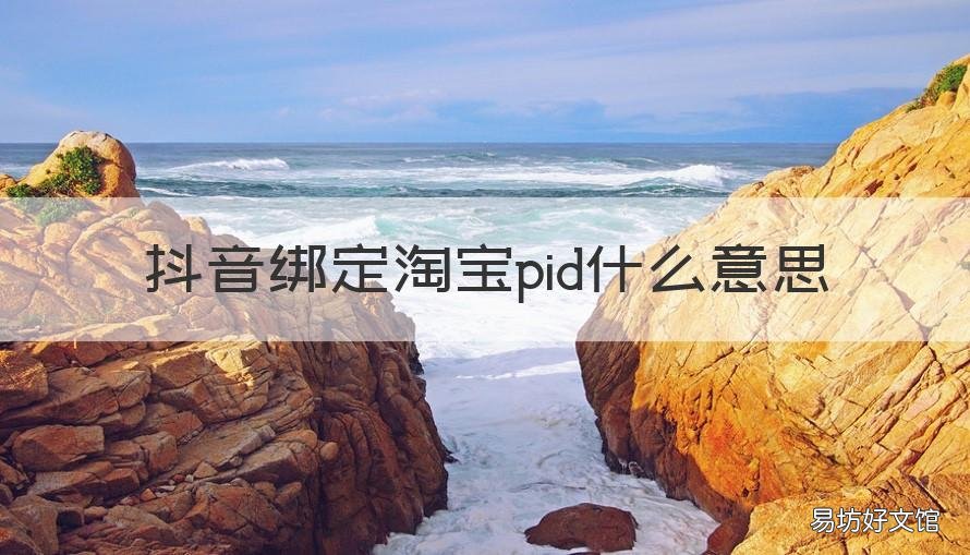 抖音绑定淘宝pid什么意思 抖音淘宝账号绑定pid是什么