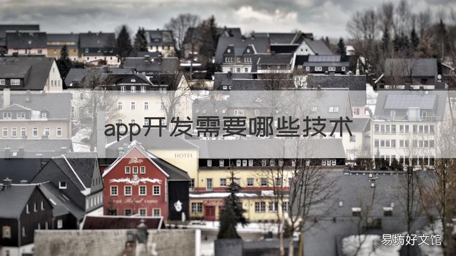 app开发需要哪些技术 app开发是什么技术
