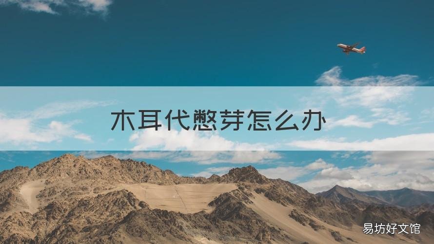 木耳代憋芽怎么办 地摆木耳憋芽怎么办