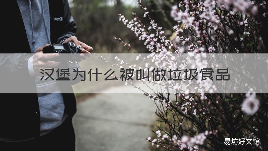 汉堡为什么被叫做垃圾食品 汉堡到底属不属于垃圾食品