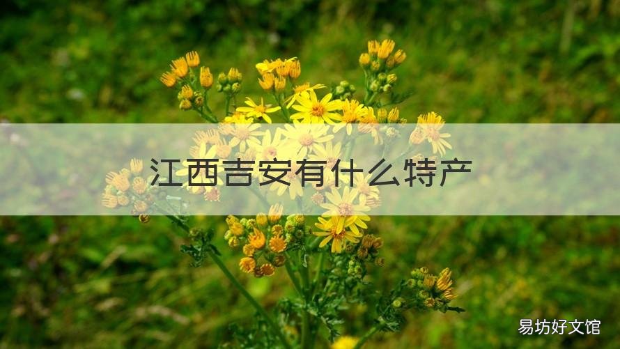 江西吉安有什么特产 江西吉安有什么特产小吃