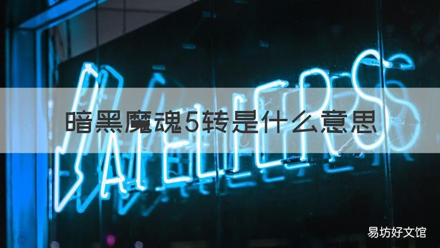 暗黑魔魂5转是什么意思
