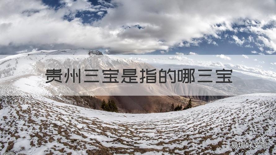 贵州三宝是指的哪三宝 贵州三宝是指什么