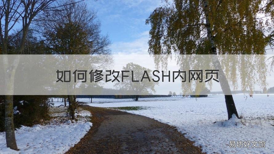 如何修改FLASH内网页 网页flash游戏修改