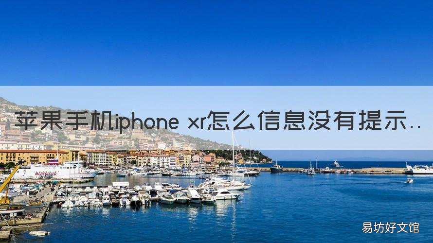苹果手机iphone xr怎么信息没有提示 苹果XR没有