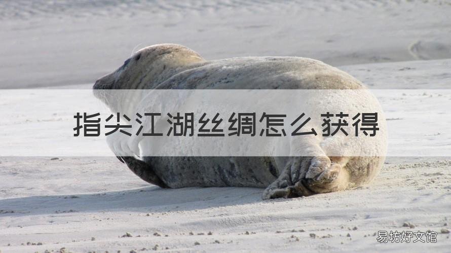 指尖江湖丝绸怎么获得 指尖江湖装备怎么获得