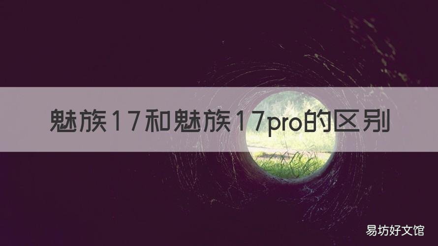 魅族17和魅族17pro的区别 魅族17与17pro的区别