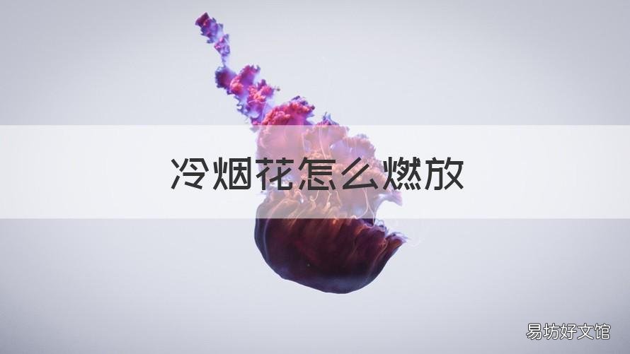 冷烟花怎么燃放 冷烟花怎么燃放不会爆炸