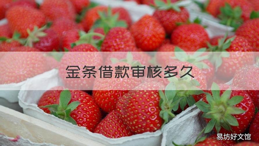 金条借款审核多久 金条借款审核需要多久