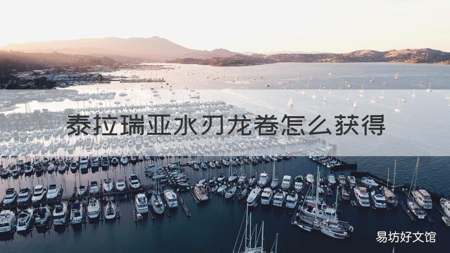 泰拉瑞亚水刃龙卷怎么获得 泰拉瑞亚波涌之刃怎么获得?