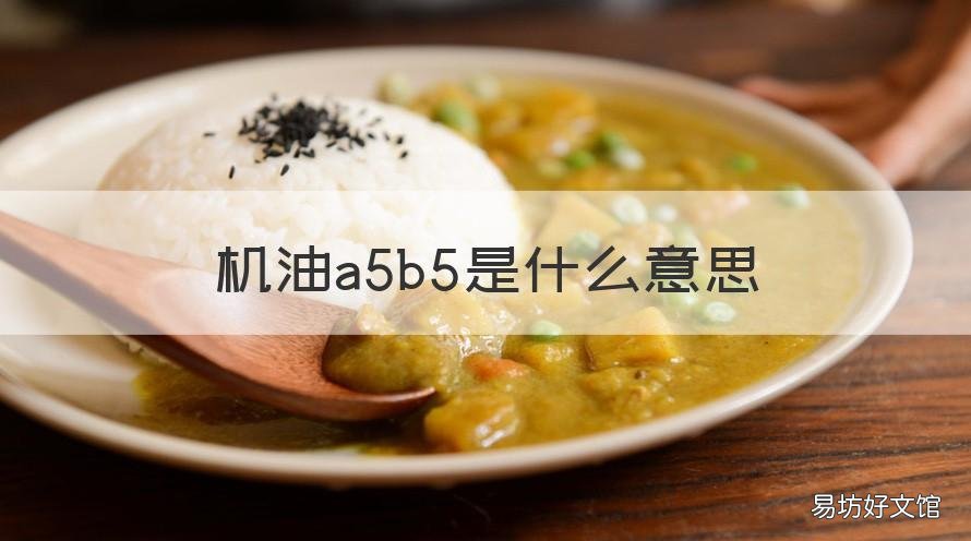 机油a5b5是什么意思 机油a5b5c5是什么意思