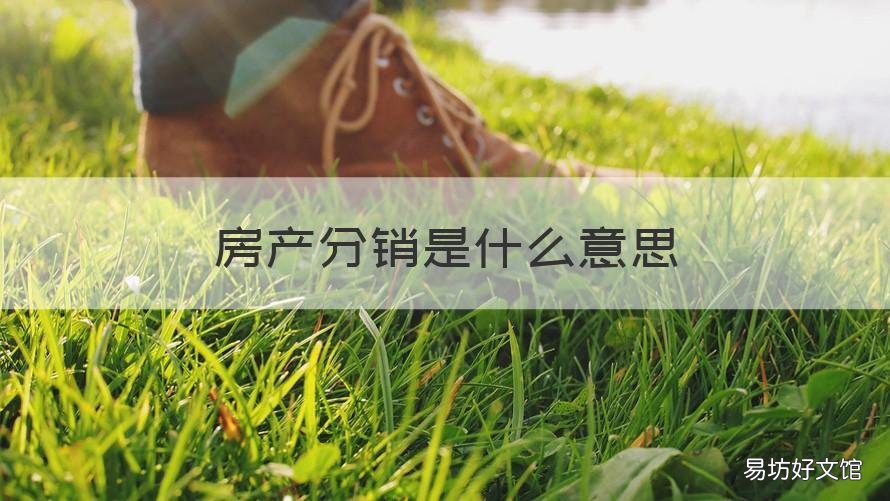 房产分销是什么意思 房产分销商是什么意思