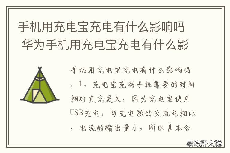 手机用充电宝充电有什么影响吗 手机用充电宝充电有什么坏处