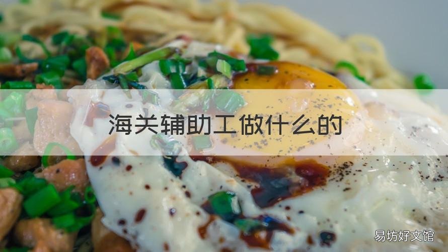 海关辅助工做什么的 海关辅勤是干什么的