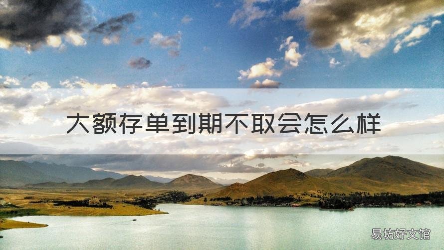 大额存单到期不取会怎么样 大额存单不到期可以提前支取吗