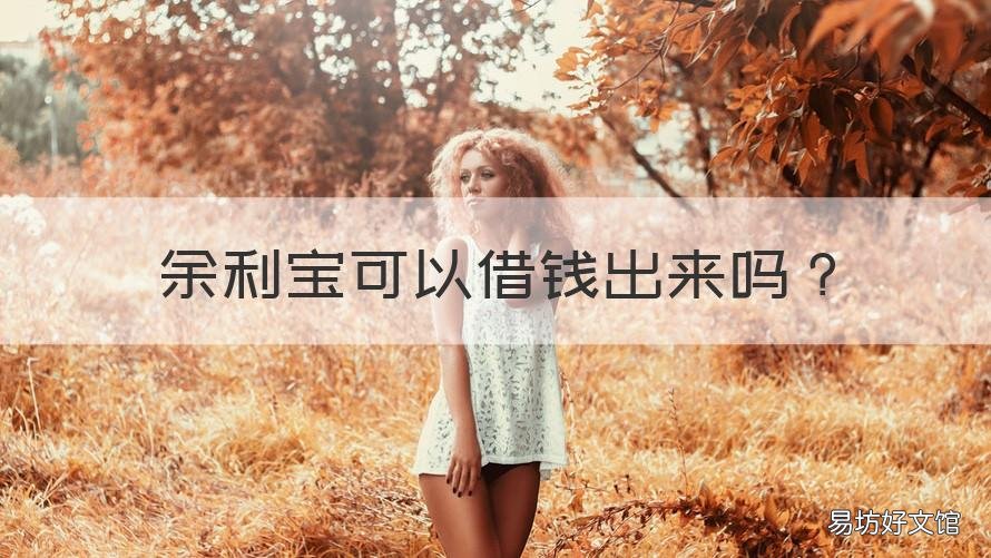 余利宝可以借钱出来吗 余利宝的钱能随时取出吗