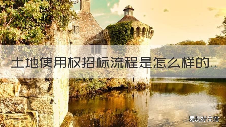 土地使用权招标流程是怎么样的 招标出让土地使用权