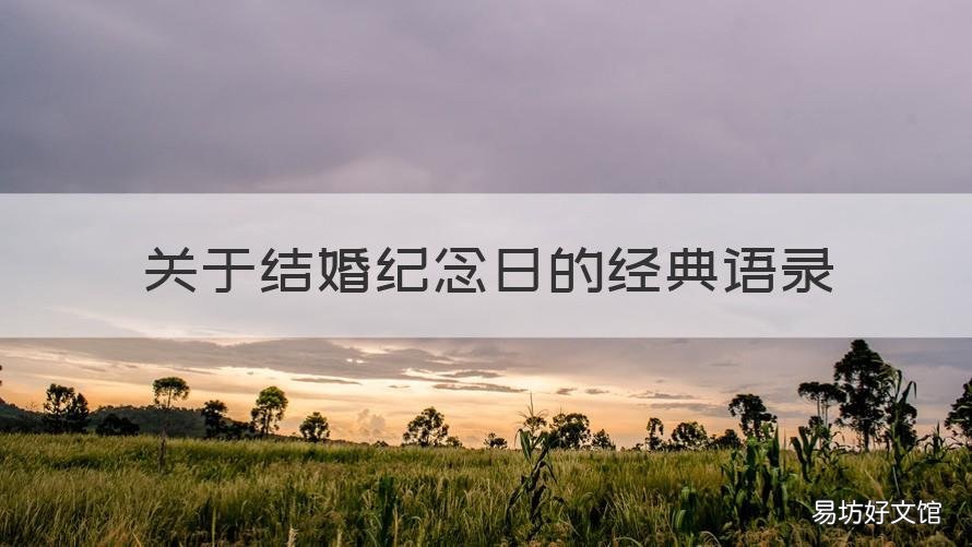 关于结婚纪念日的经典语录 结婚纪念日一句话经典
