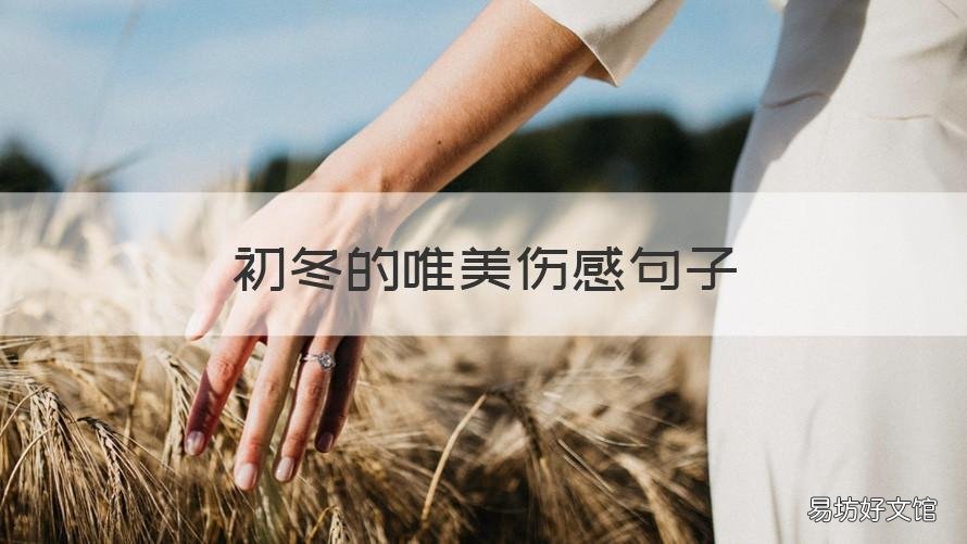 初冬的唯美伤感句子 秋末冬初伤感句子