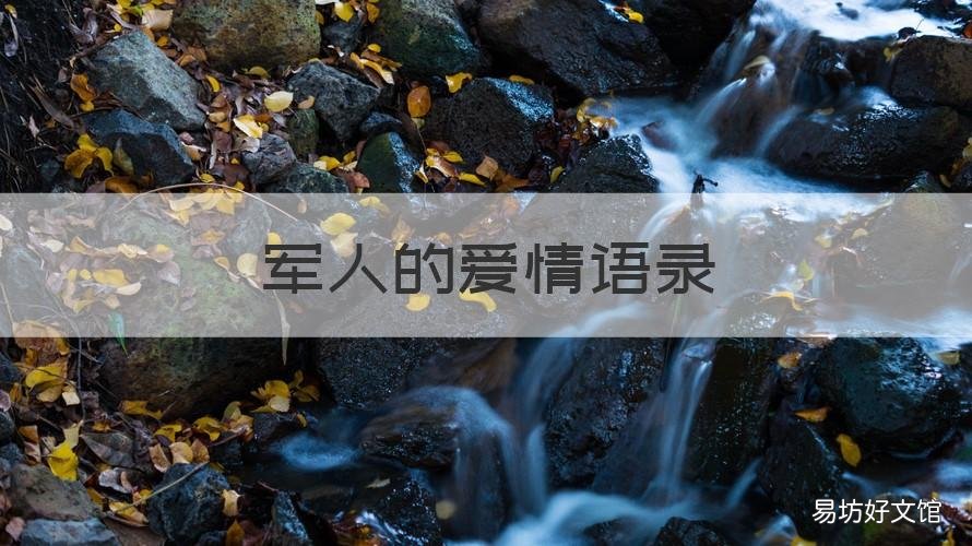 军人的爱情语录 部队爱情语录