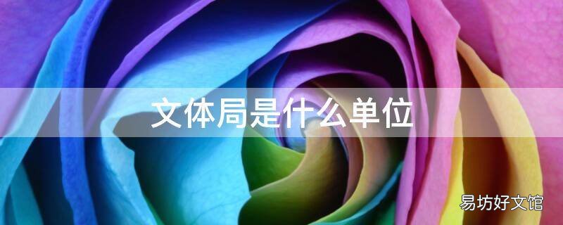 文体局是什么单位 文体局是什么单位管游泳