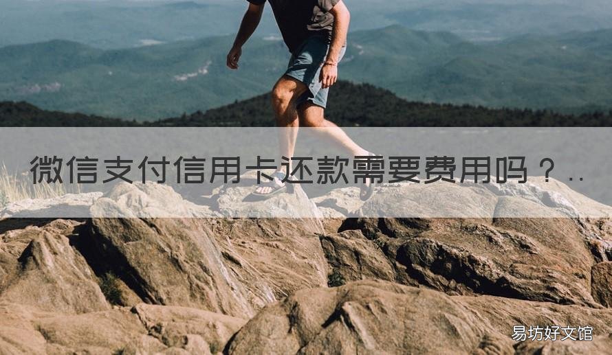 微信支付信用卡还款需要费用吗 微信向信用卡还款要手续费吗