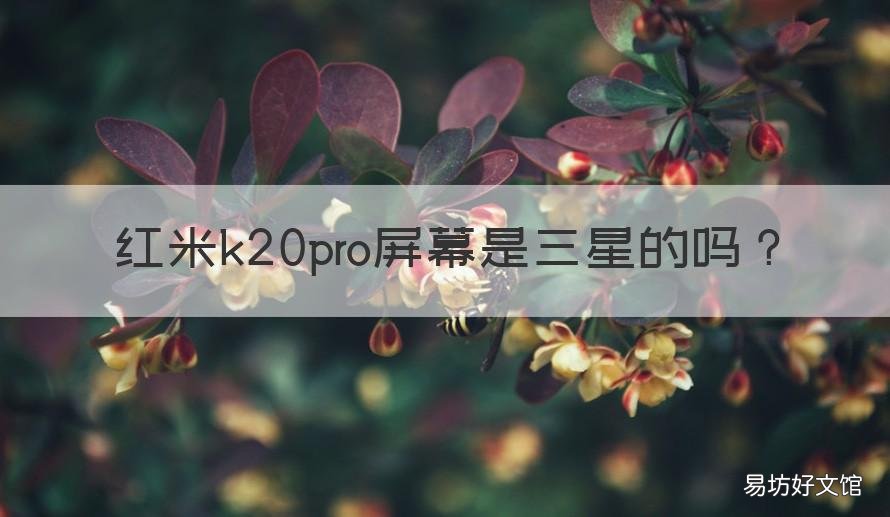 红米k20pro屏幕是三星的吗 红米k20pro屏幕是三星还是京东方