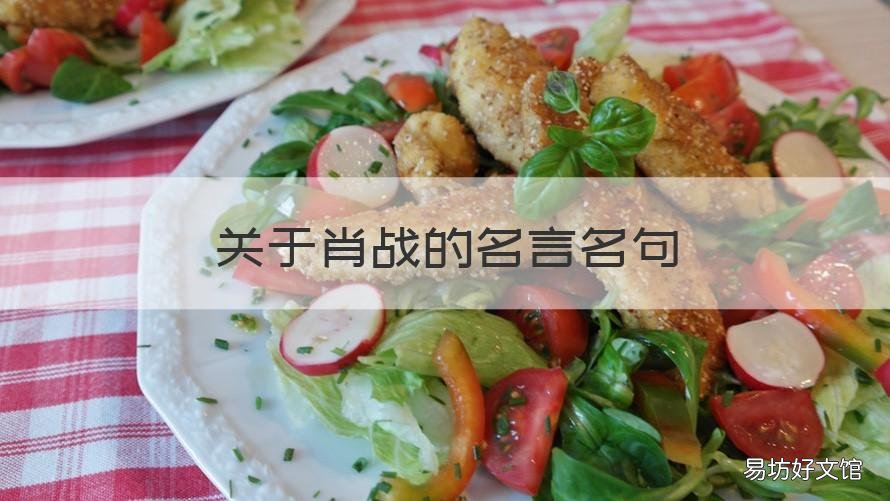 关于肖战的名言名句 肖战的名言名语