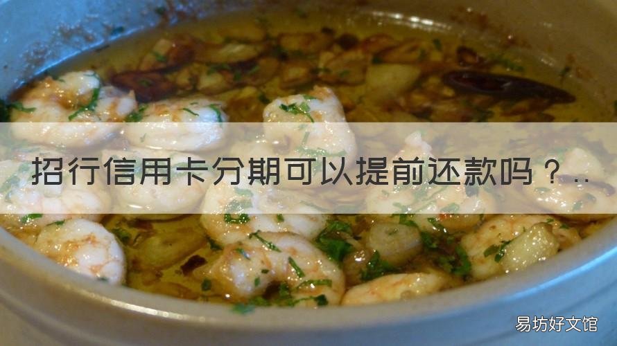 招行信用卡分期可以提前还款吗 招行信用卡分期可以提前还款,以后还需要收手续费吗