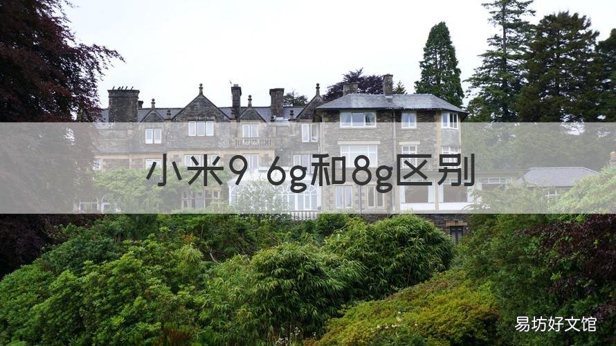小米9 6g和8g区别 小米运存6g和8g选哪个