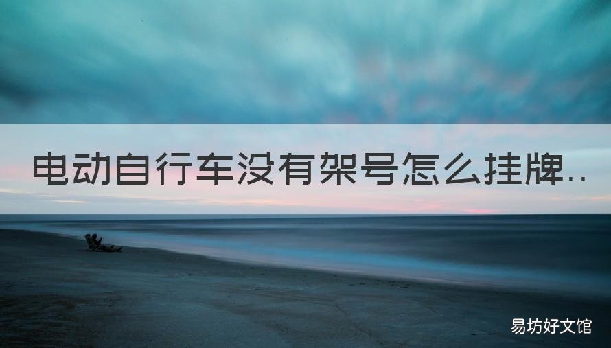 电动自行车没有架号怎么挂牌 电动自行车没有车架号